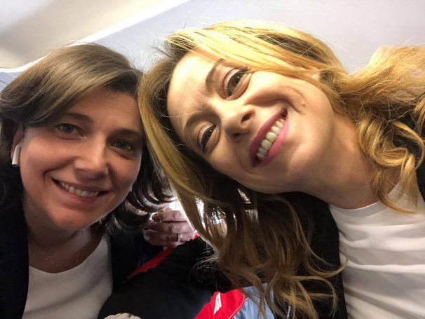 Carolina Varchi e Giorgia Meloni