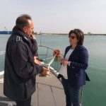 Ispezione presso la motovedetta della capitaneria di Trapani