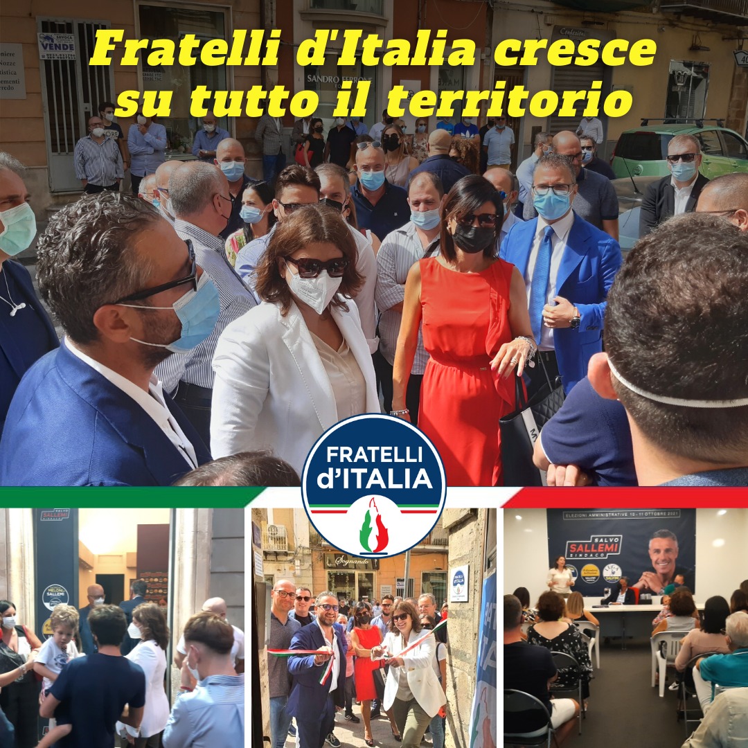 Sicilia, Fratelli d'Italia cresce su tutto il territorio