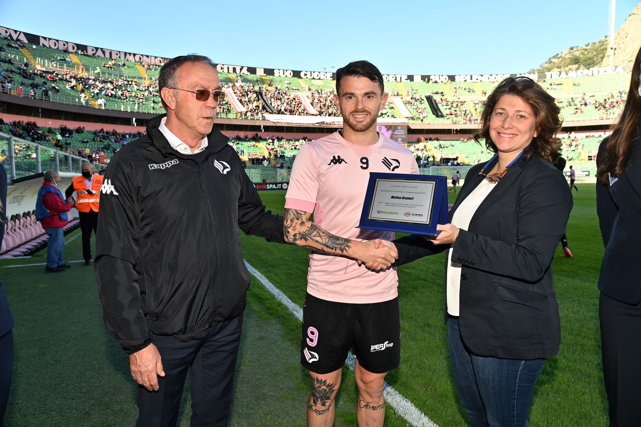 On.Carolina Varchi premio miglior calciatore di ottobre Brumori Palermo Calcio1