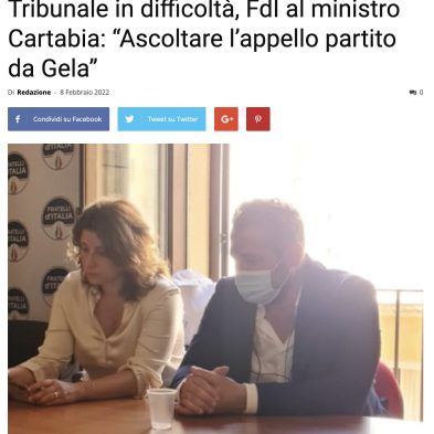 On. Carolina Varchi_Fratelli d'Italia Gela
