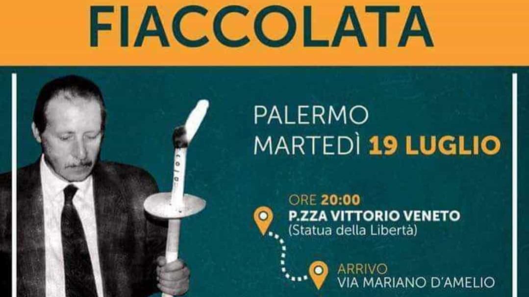 Fiaccolata Paolo Borsellino 2022